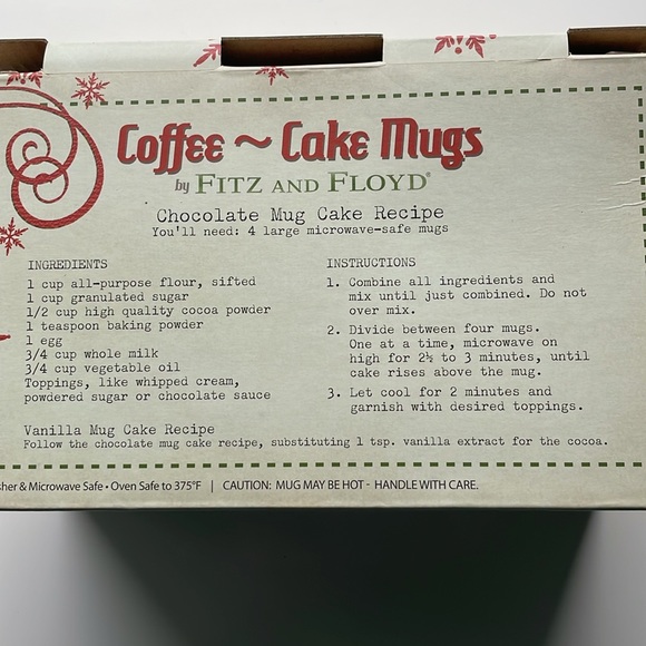 Coffee Cake Baking Mugs - Picture 3 of 4